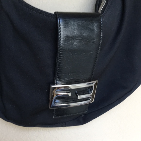 Fendi black hobo bag purse - Picture 2 of 8